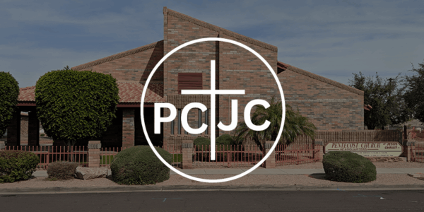 Exterior view of Pentecostal church Phoenix under sunny skies